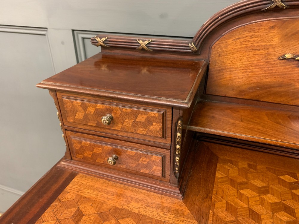 French Parquetry Inlaid Writing Desk View V