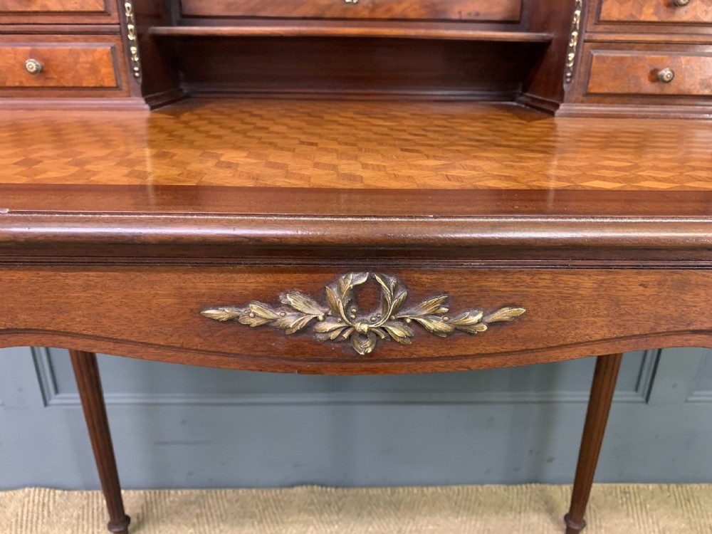 French Parquetry Inlaid Writing Desk View VI