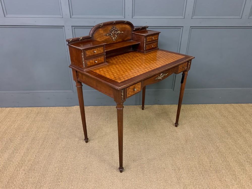 French Parquetry Inlaid Writing Desk View VIII