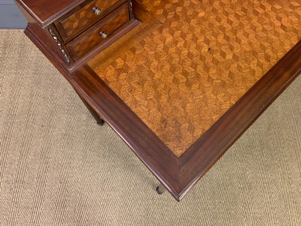 French Parquetry Inlaid Writing Desk View IX