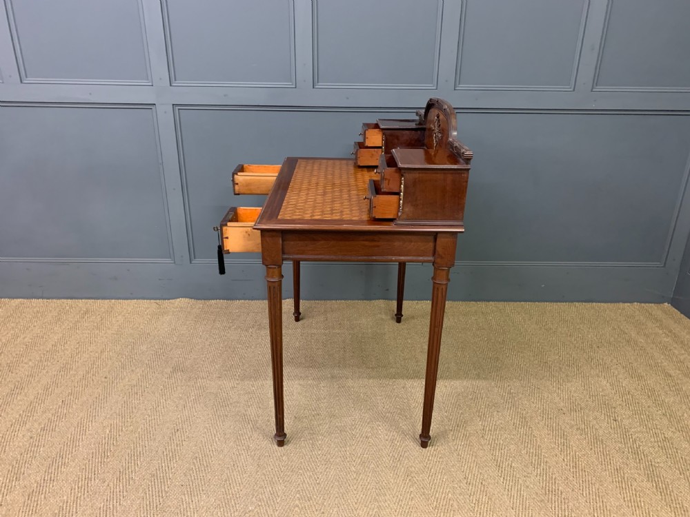 French Parquetry Inlaid Writing Desk View XIII