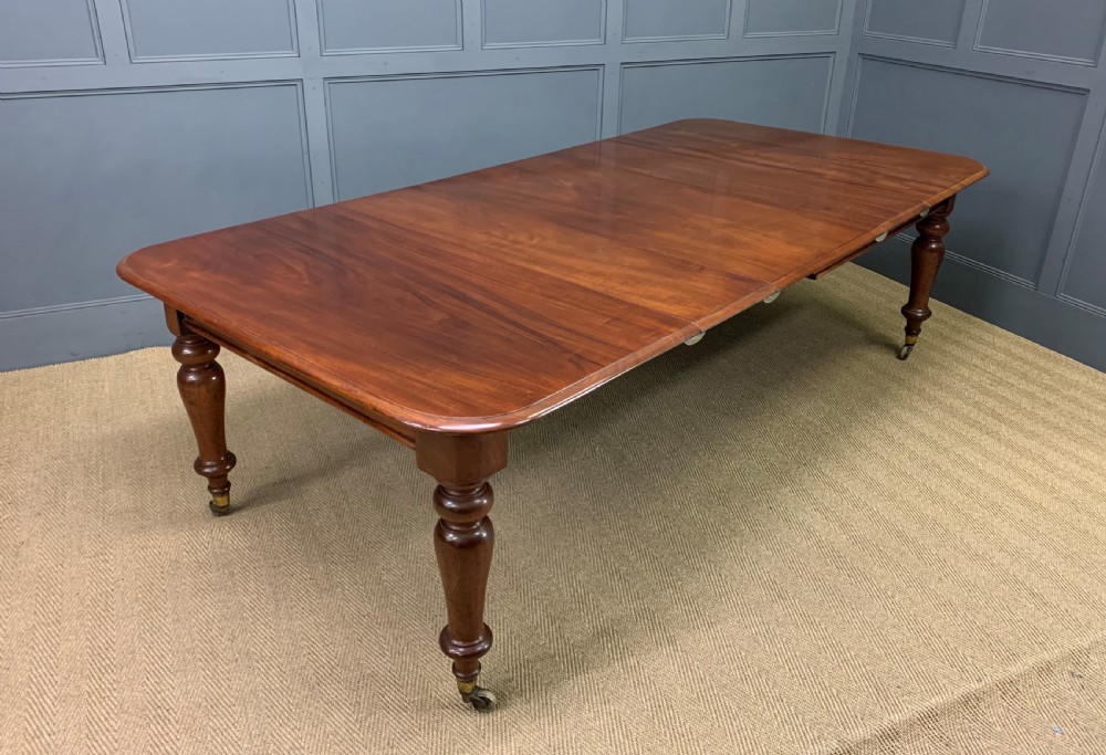 William IV Mahogany 3 Leaf Extending Dining Table
