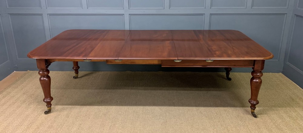 William IV Mahogany 3 Leaf Extending Dining Table View IV