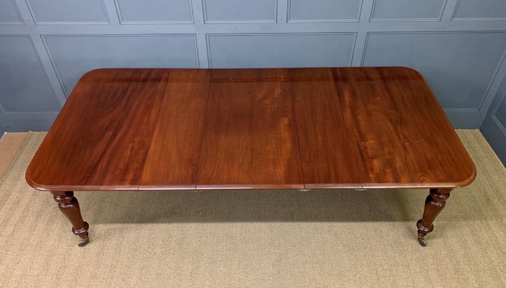 William IV Mahogany 3 Leaf Extending Dining Table View V