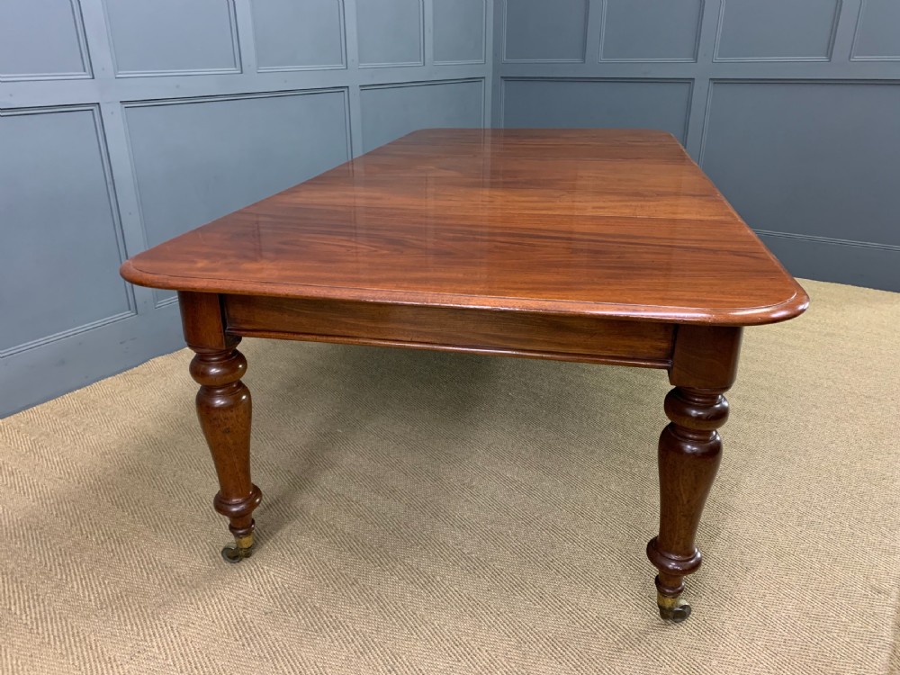 William IV Mahogany 3 Leaf Extending Dining Table View VII