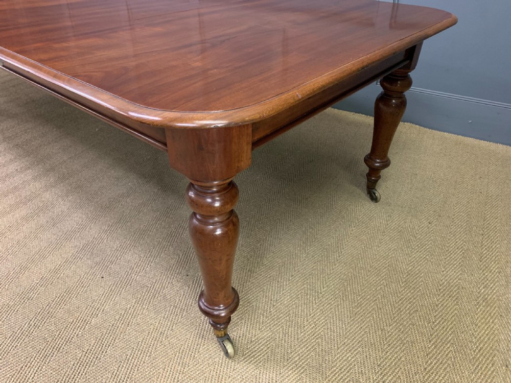 William IV Mahogany 3 Leaf Extending Dining Table View XII