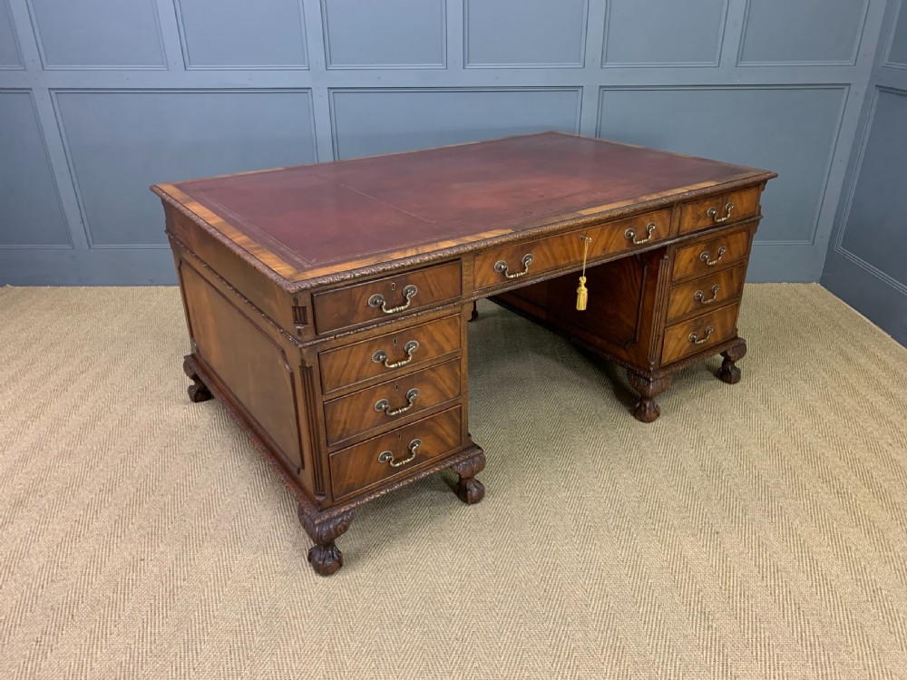 Maple and Co Mahogany Partners Desk