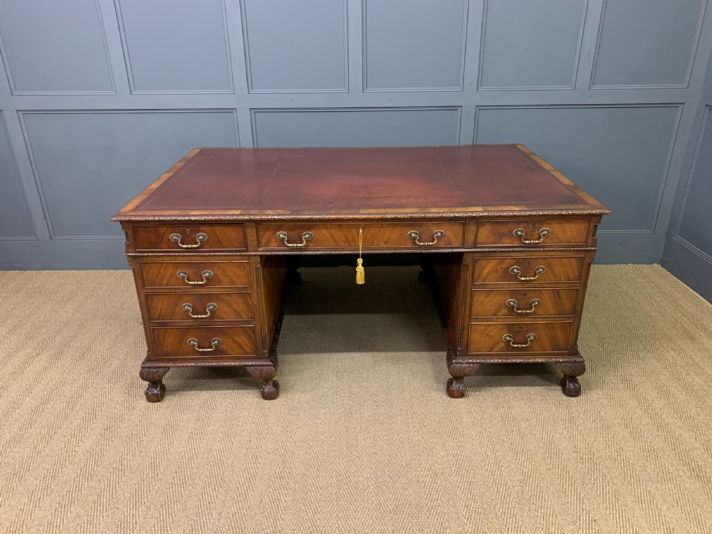 Maple and Co Mahogany Partners Desk View II