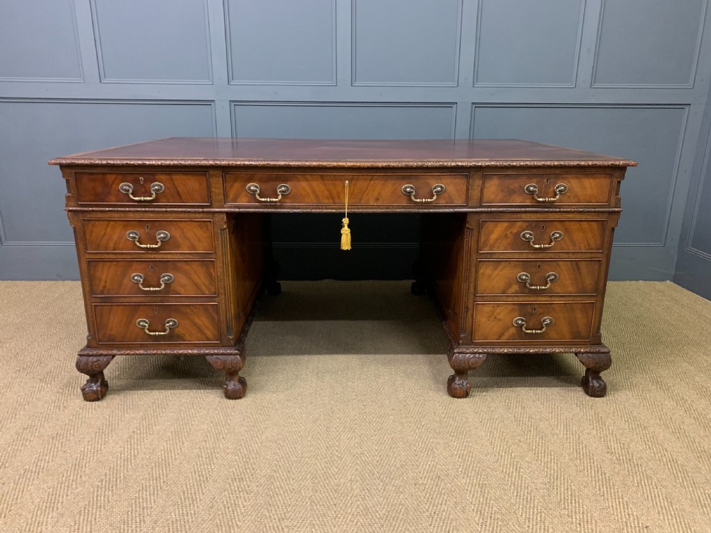 Maple and Co Mahogany Partners Desk View III