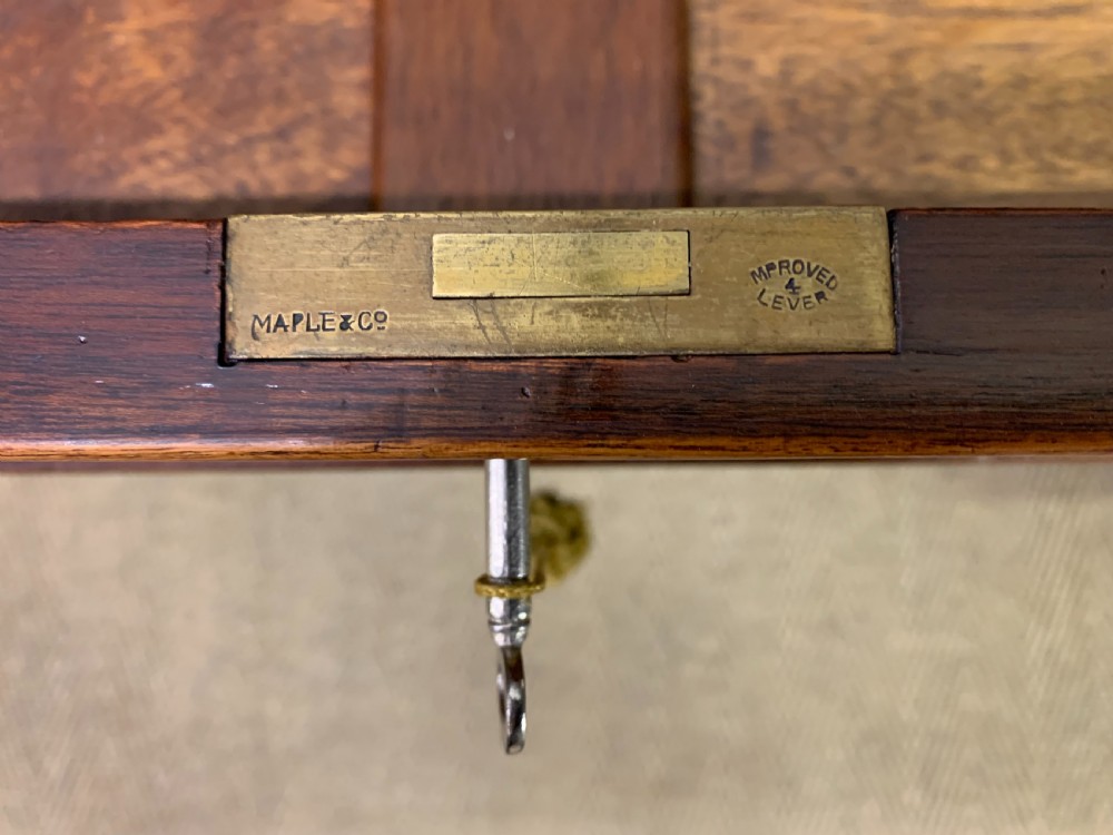 Maple and Co Mahogany Partners Desk View XI