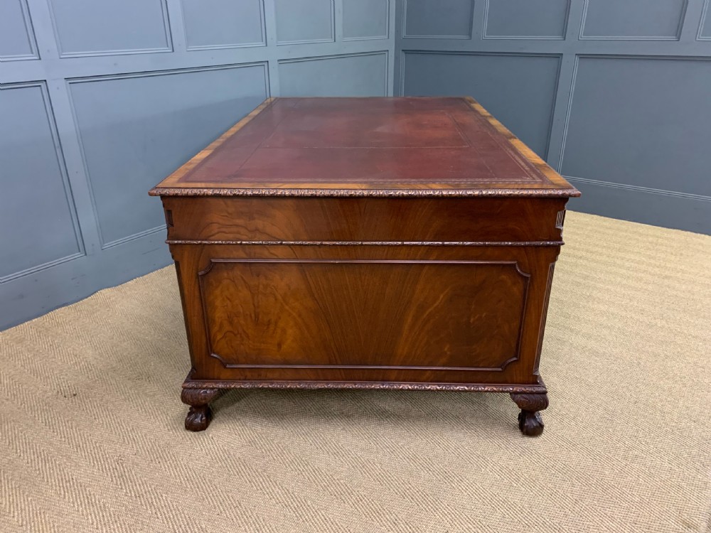 Maple and Co Mahogany Partners Desk View XII