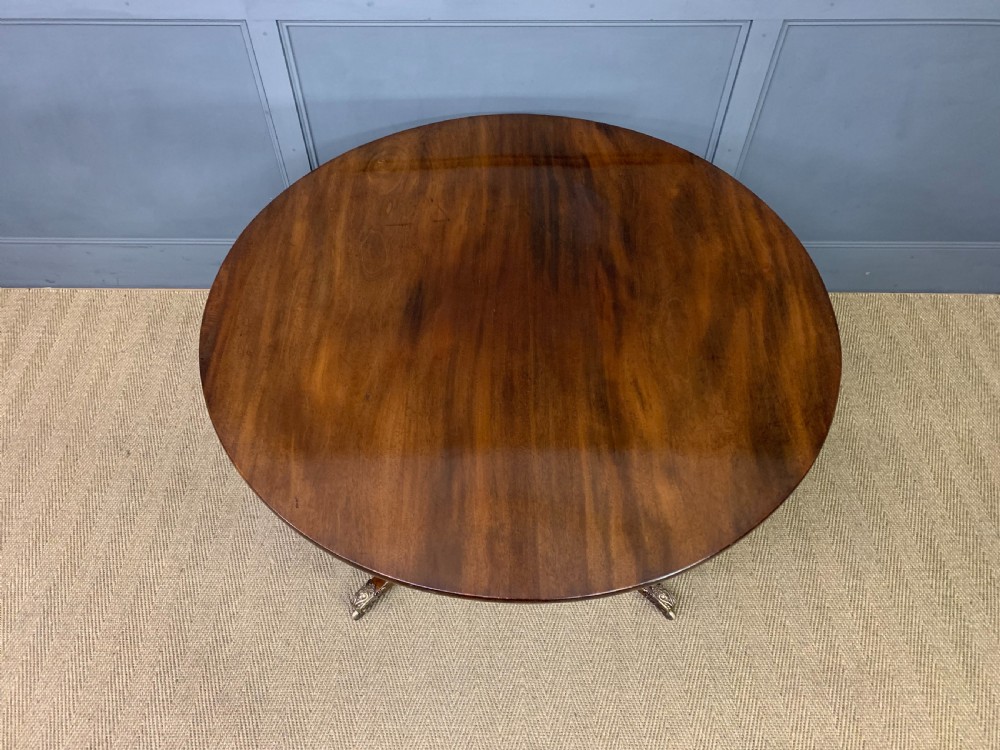 Georgian Mahogany Tilt Top Table View III