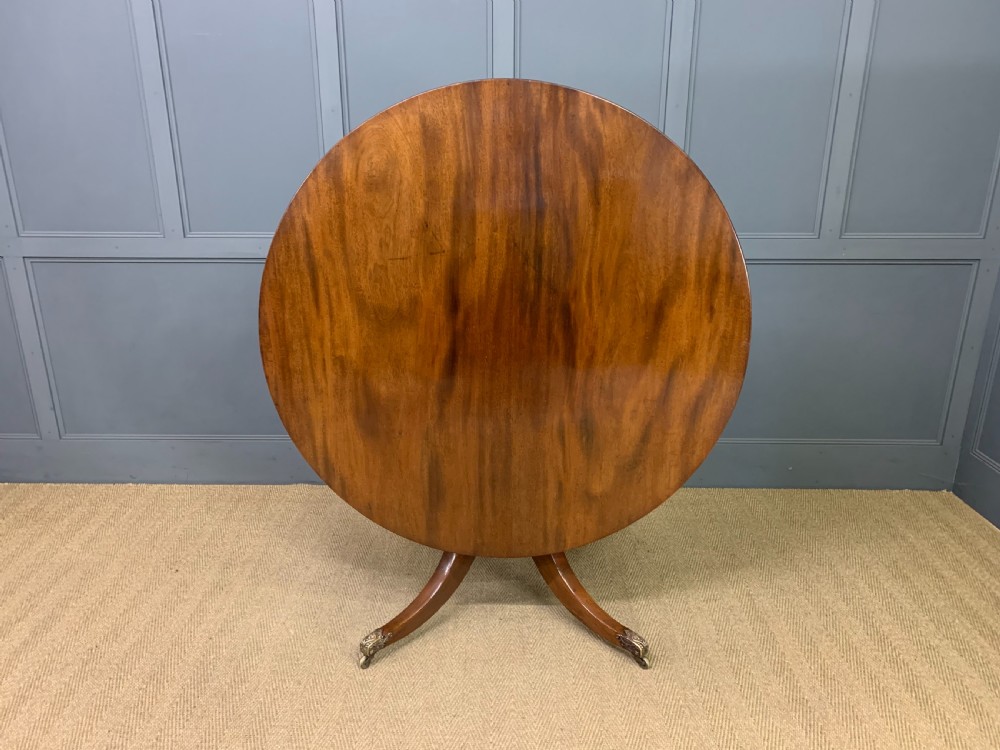 Georgian Mahogany Tilt Top Table View VII