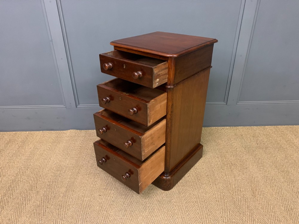 Pair of Victorian Mahogany Bedside Chests View XI