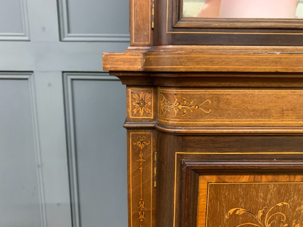Edwards and Roberts Inlaid Mahogany Display Cabinet View VII