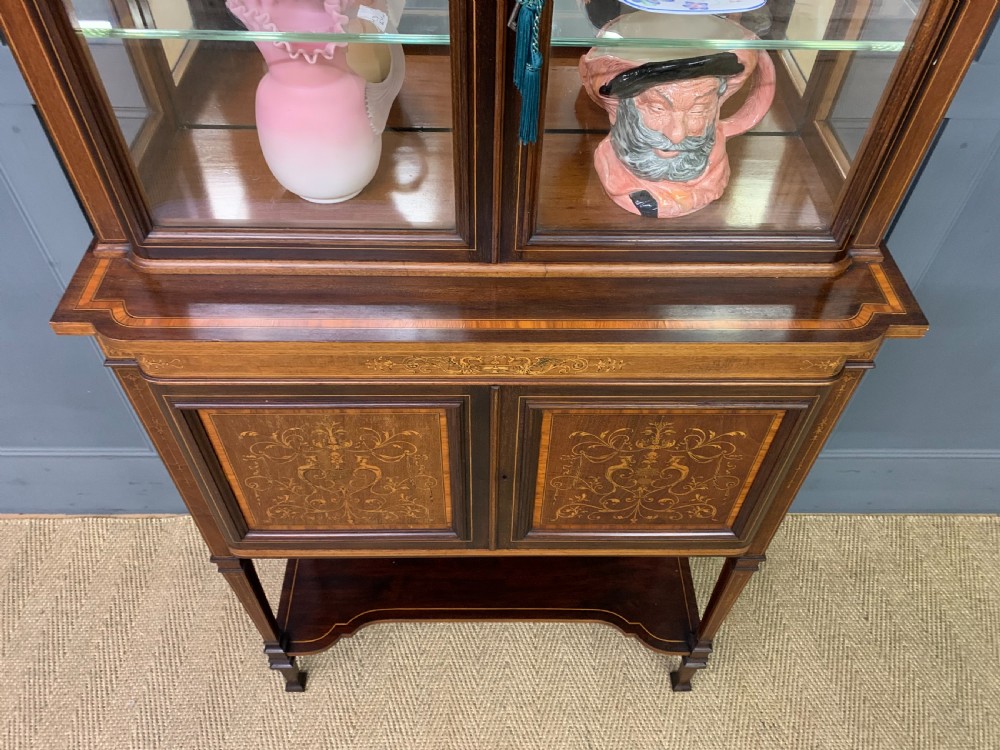 Edwards and Roberts Inlaid Mahogany Display Cabinet View IX