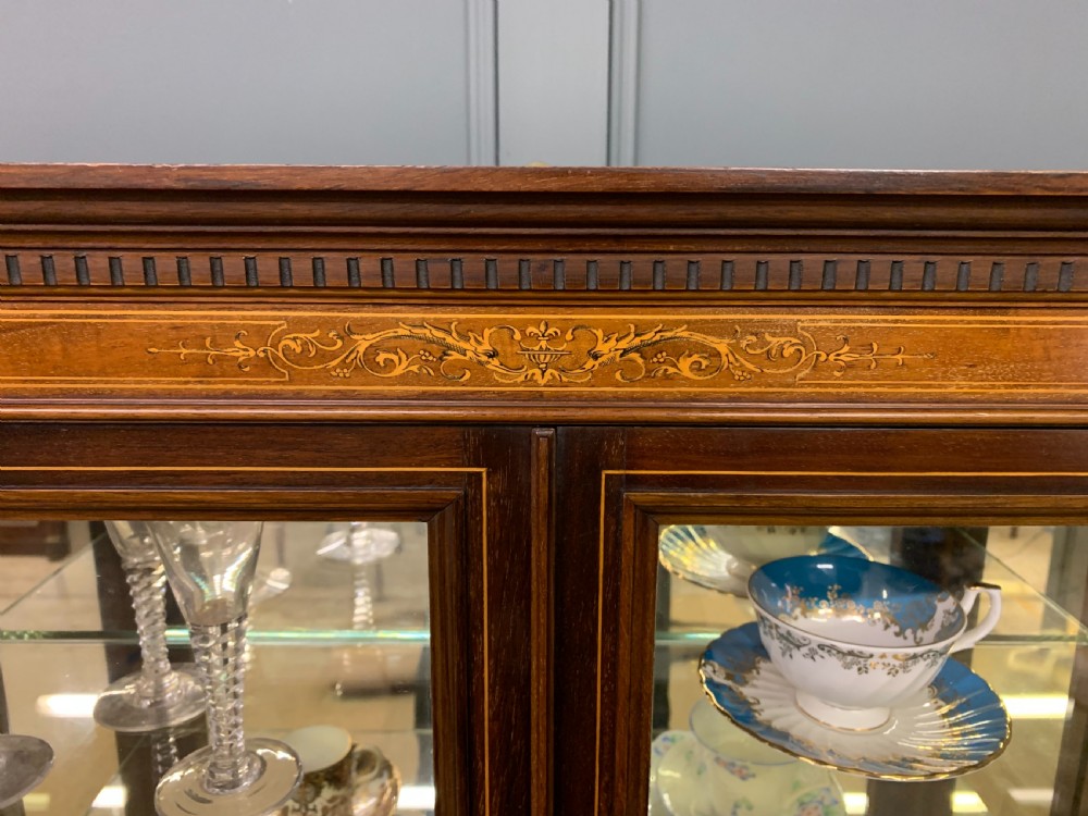 Edwards and Roberts Inlaid Mahogany Display Cabinet View XII