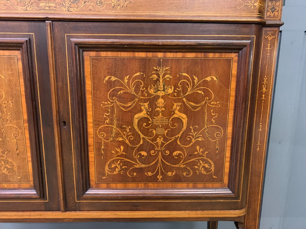 Edwards and Roberts Inlaid Mahogany Display Cabinet View XIII