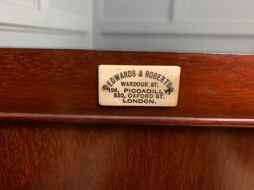 Edwards and Roberts Inlaid Mahogany Display Cabinet View XIV