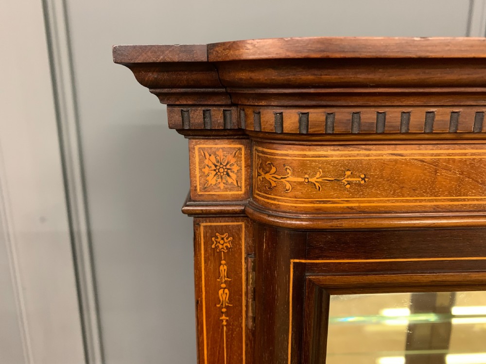 Edwards and Roberts Inlaid Mahogany Display Cabinet View XV