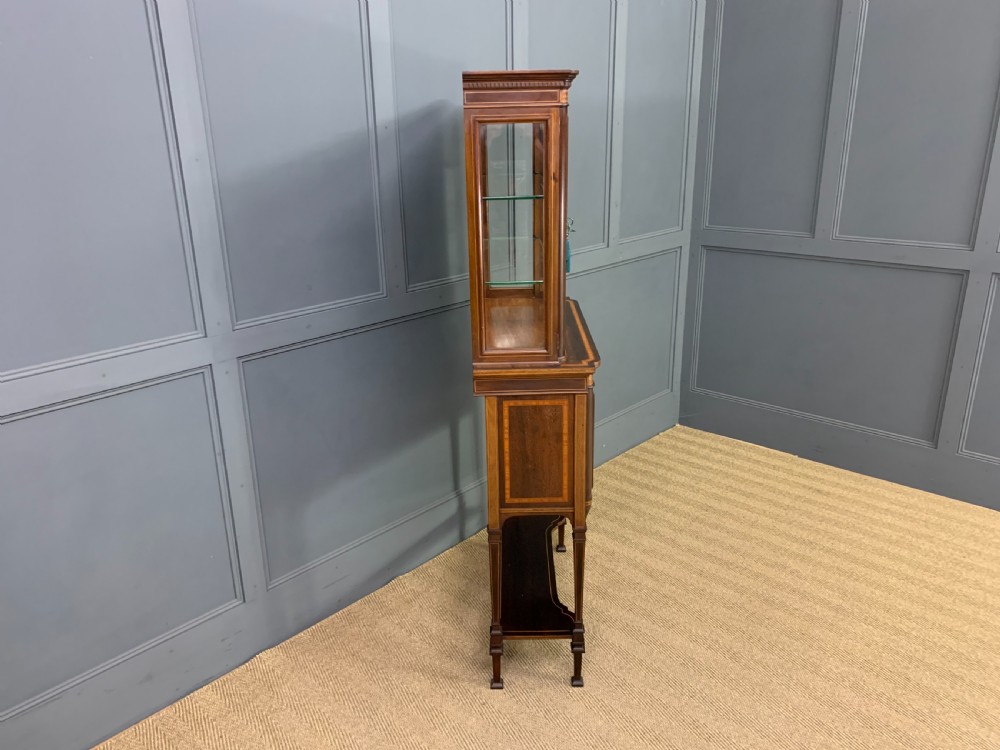 Edwards and Roberts Inlaid Mahogany Display Cabinet View XVIII