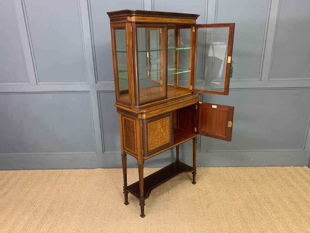 Edwards and Roberts Inlaid Mahogany Display Cabinet View XXI