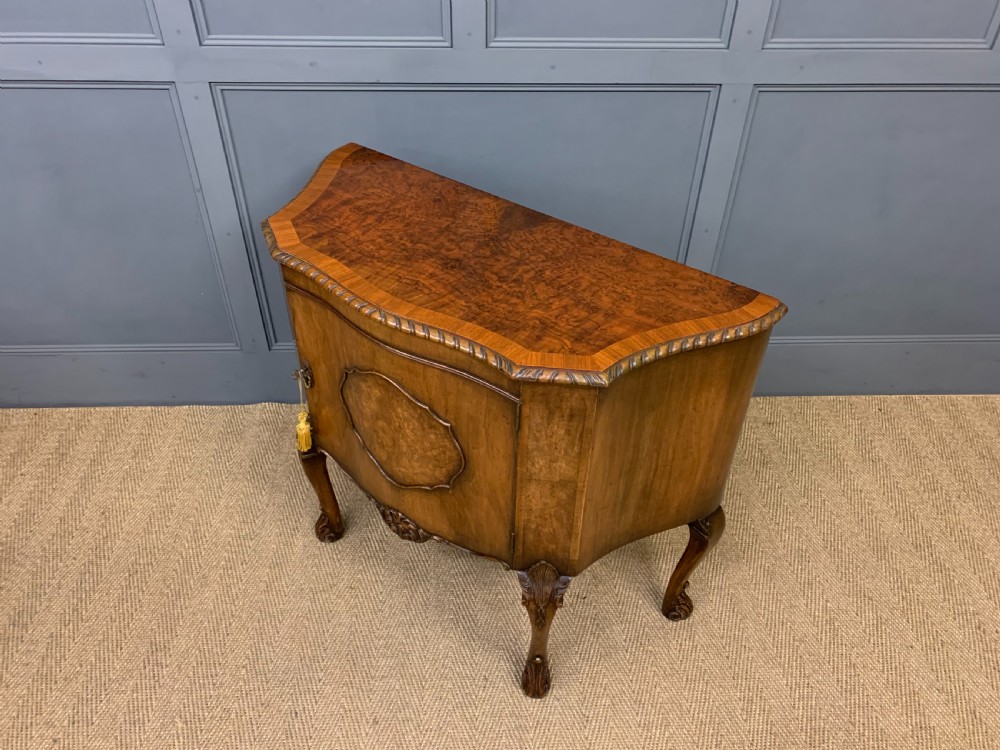 Burr Walnut Side Cupboard View X
