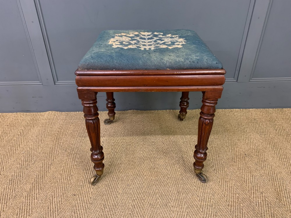 Early Victorian Mahogany Stool