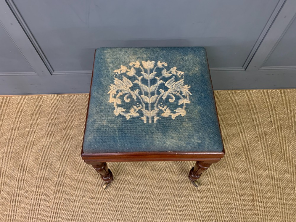 Early Victorian Mahogany Stool View II