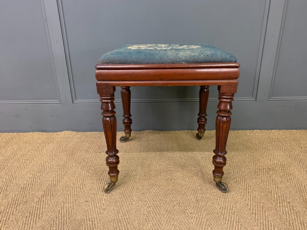 Early Victorian Mahogany Stool View III