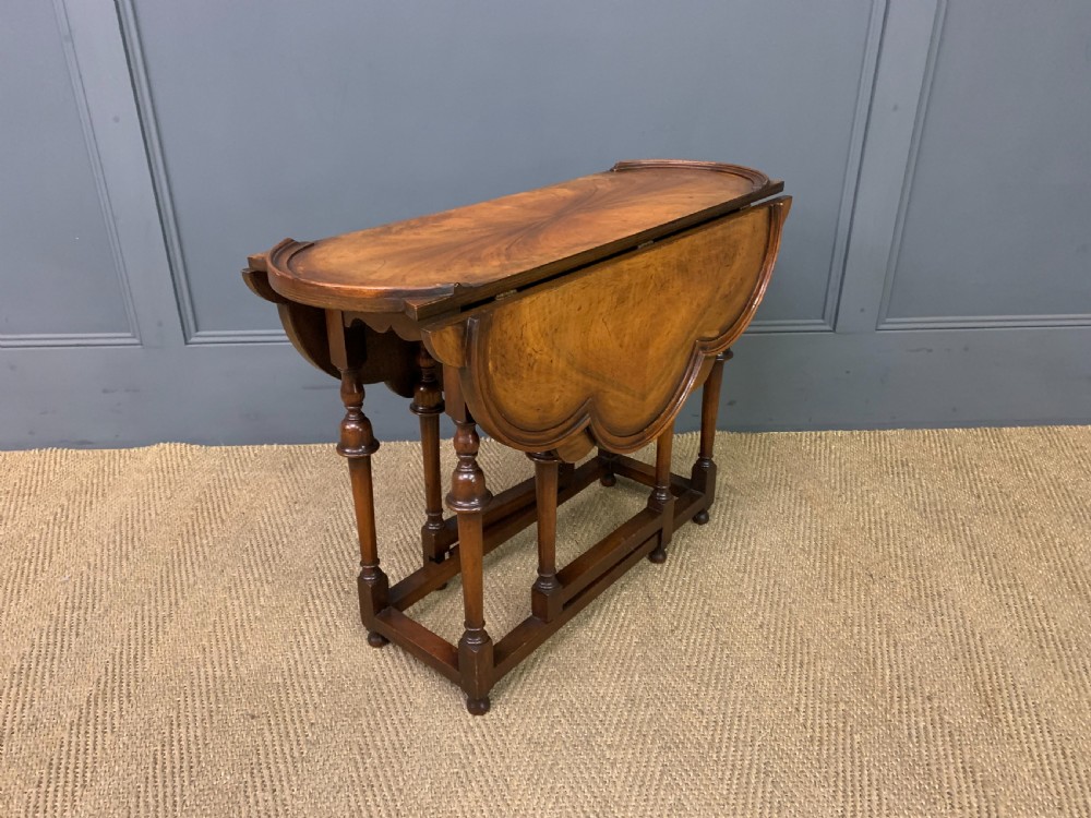 Burr Walnut Gate Leg Coffee Table View III