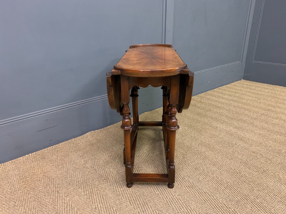 Burr Walnut Gate Leg Coffee Table View IV