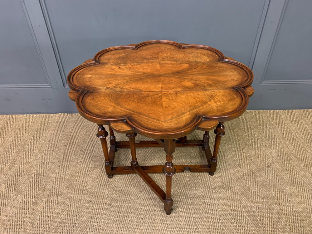 Burr Walnut Gate Leg Coffee Table View VIII