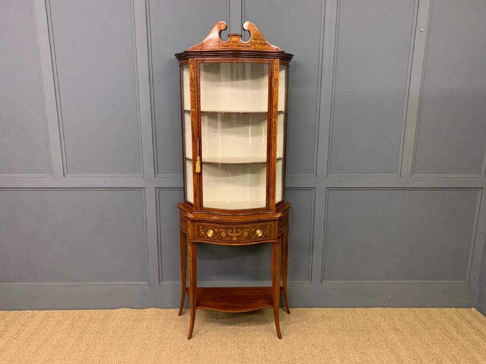 Edwards and Roberts Inlaid Mahogany Display Cabinet View II