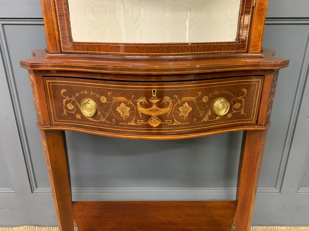 Edwards and Roberts Inlaid Mahogany Display Cabinet View V