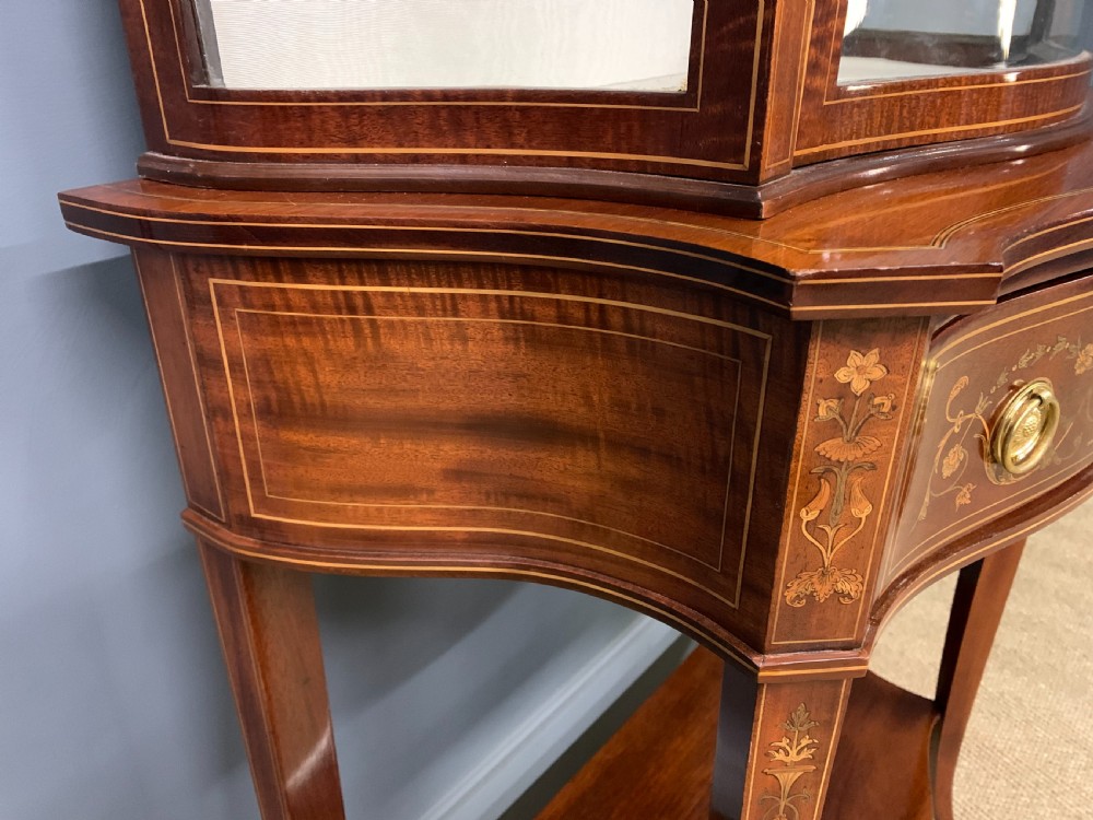 Edwards and Roberts Inlaid Mahogany Display Cabinet View VI