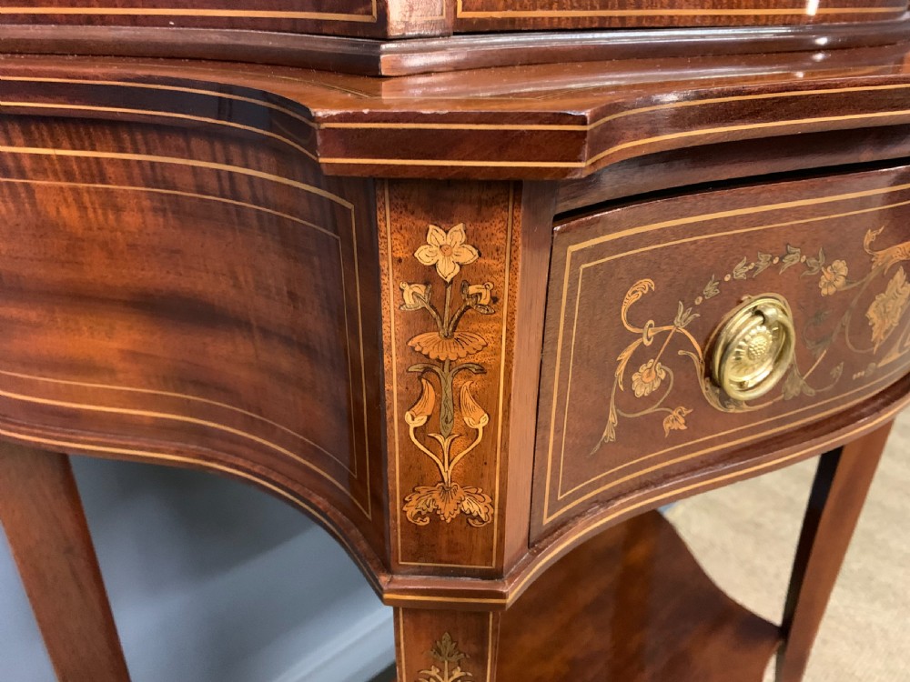 Edwards and Roberts Inlaid Mahogany Display Cabinet View VIII
