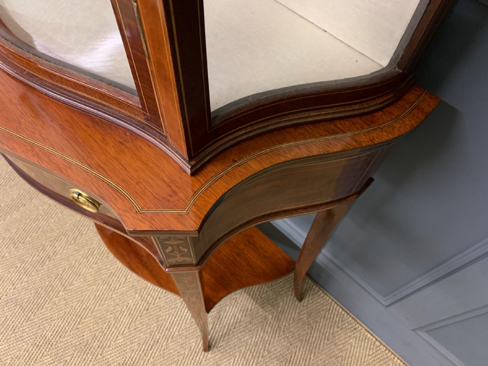 Edwards and Roberts Inlaid Mahogany Display Cabinet View X