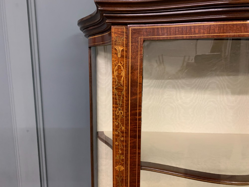 Edwards and Roberts Inlaid Mahogany Display Cabinet View XIII