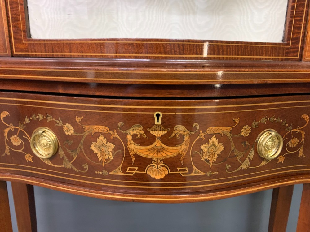 Edwards and Roberts Inlaid Mahogany Display Cabinet View XIV