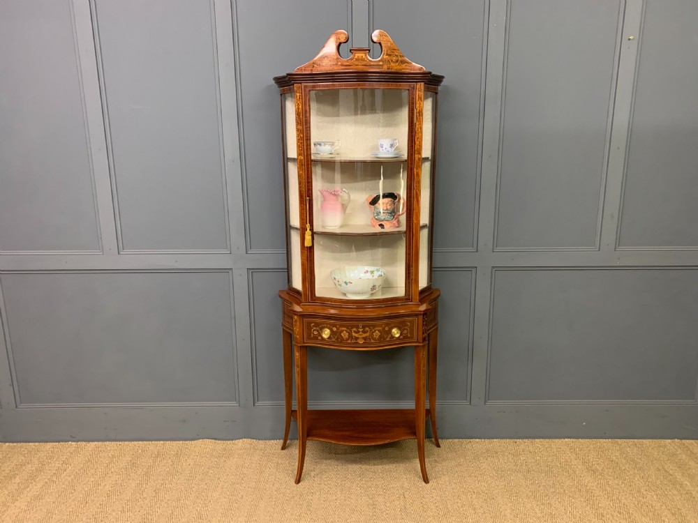 Edwards and Roberts Inlaid Mahogany Display Cabinet View XV