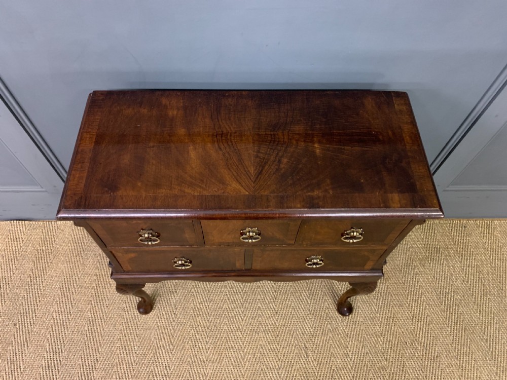 Queen Anne Style Burr Walnut Chest  View III