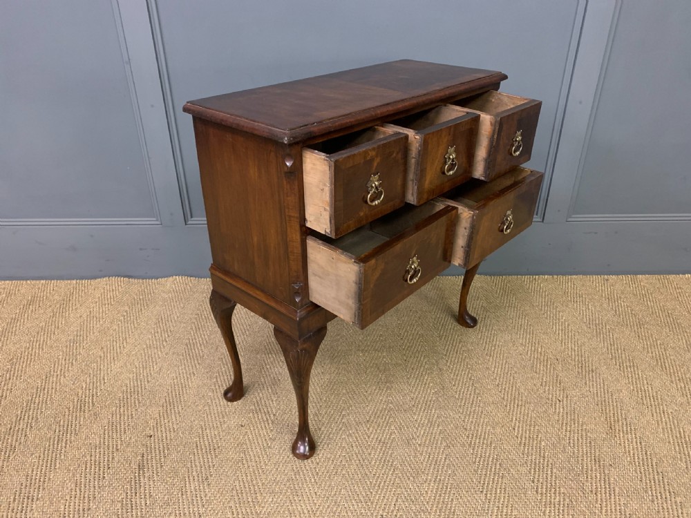 Queen Anne Style Burr Walnut Chest  View V