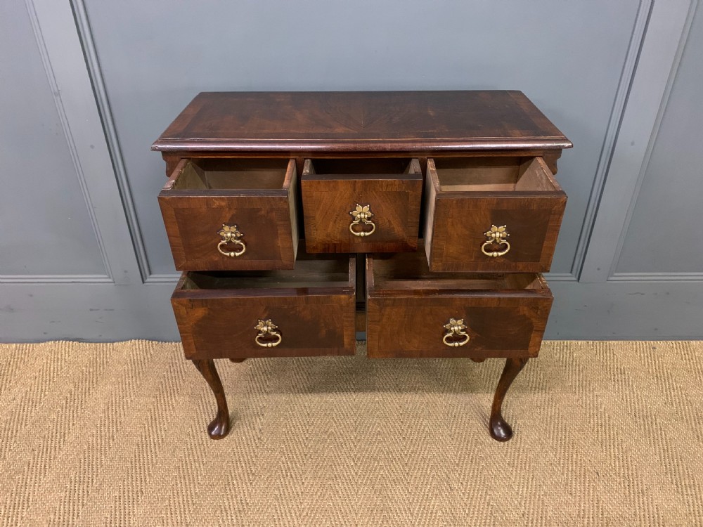 Queen Anne Style Burr Walnut Chest  View VII