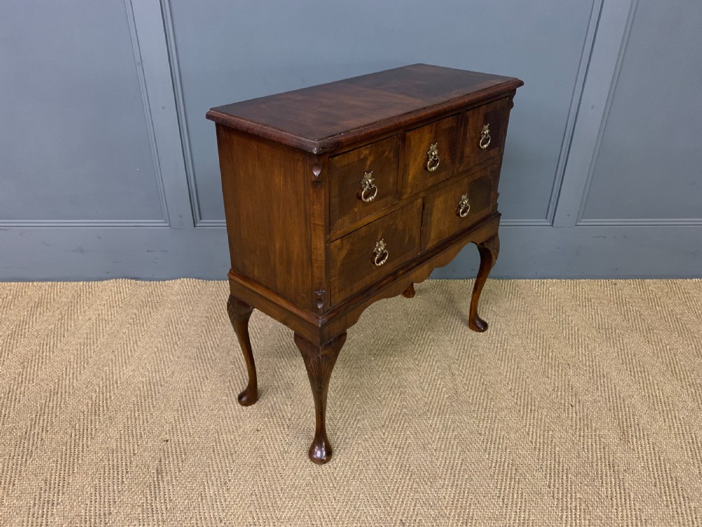Queen Anne Style Burr Walnut Chest  View VIII