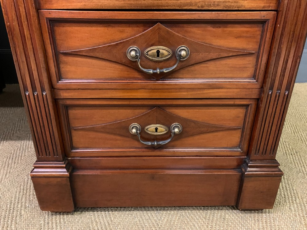 Large 19th Century Walnut Pedestal Desk View VII