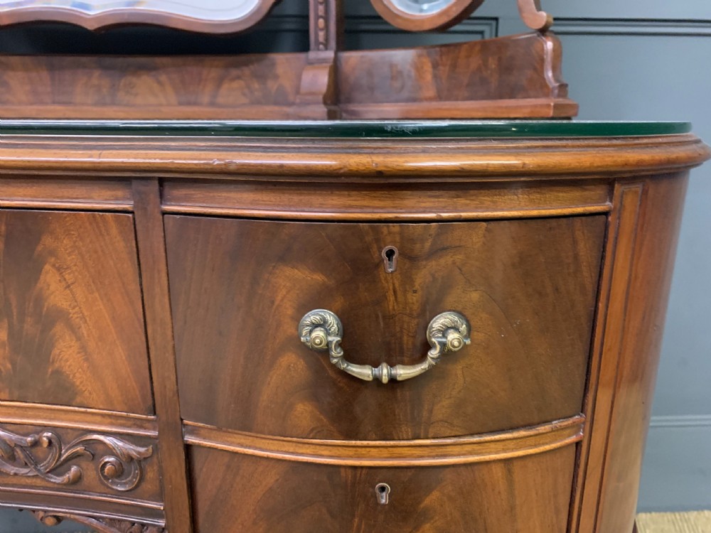 Flame Mahogany Kidney Shaped Dressing Table View VI