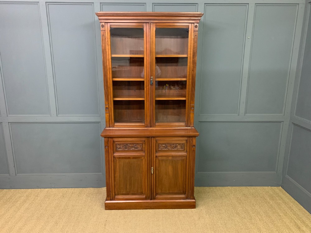 Arts and Crafts Walnut Bookcase View II