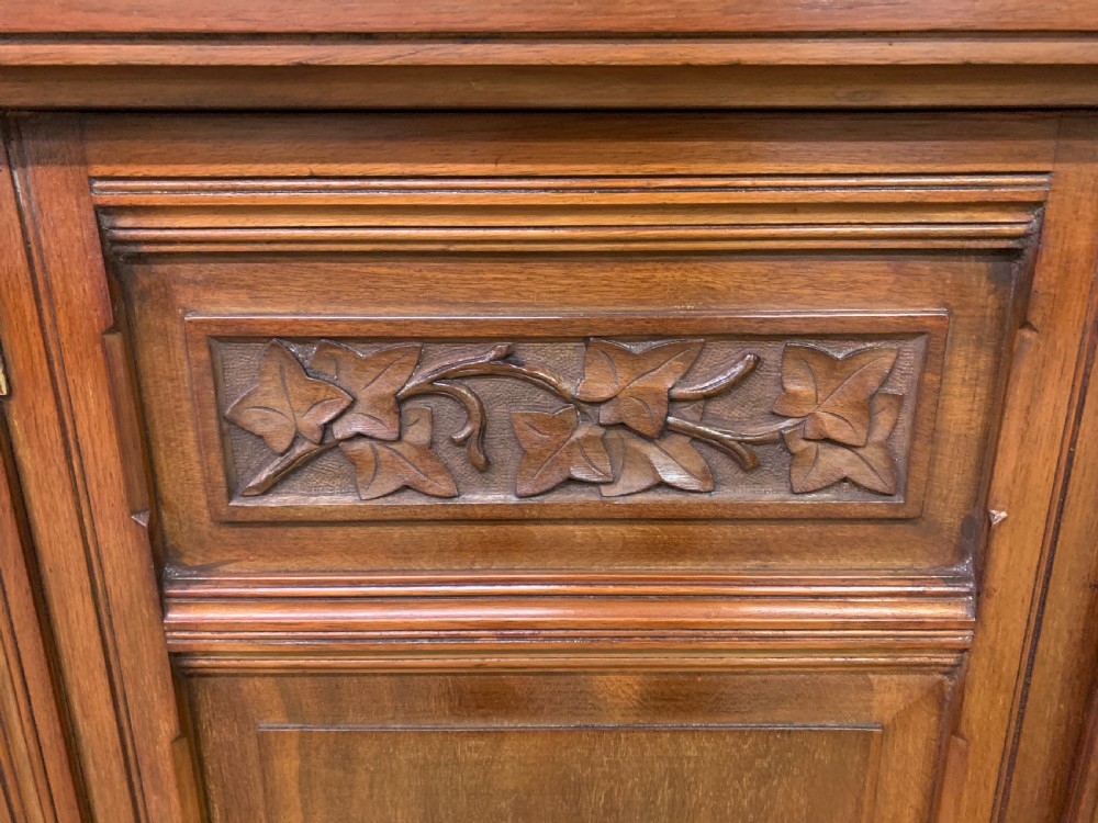 Arts and Crafts Walnut Bookcase View V