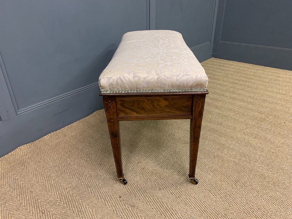 Inlaid Rosewood Duet Stool View VII